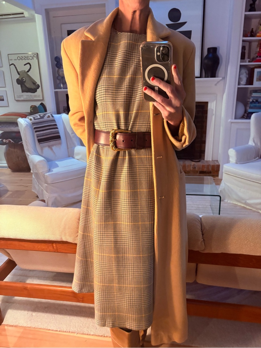 Ann Taylor Factory Plaid Midi Dress